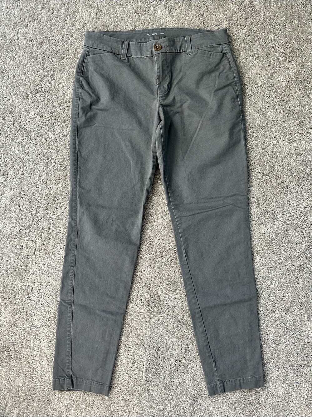 Old Navy Women's Charcoal Gray Skinny Pants